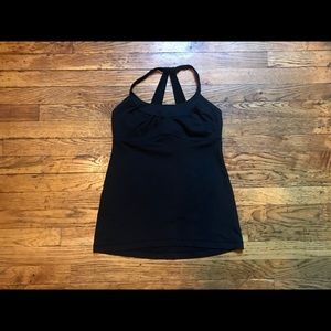 Lululemon black workout tank top
